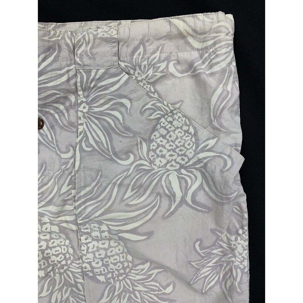 Tommy Bahama Hawaiian Swim Trunks Board Shorts Mens Medium Beige Pineapple Beach - Picture 5 of 14